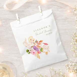 Farbenfrohe Blumenbrunch Brause Dusche Geschenktütchen
