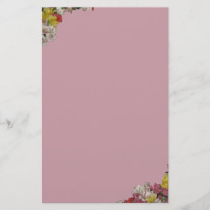 Farbenfrohe Blumendesign Stationery Lavender Briefpapier