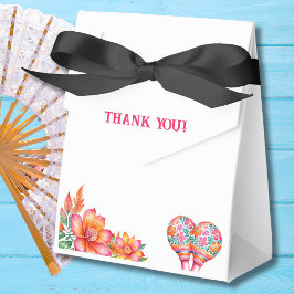 Farbenfrohe Blumenfiesta mexikanisches Brautparty Geschenkschachtel