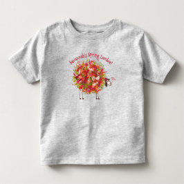 Farbenfrohe Blumenkolonne - Personalisiert Kleinkind T-shirt