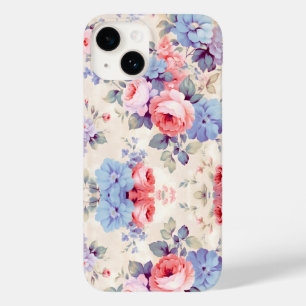 Farbenfrohe Blumenkunst Case-Mate iPhone 14 Hülle