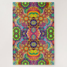 Farbenfrohe Blumenmuster Bouquet Mandala