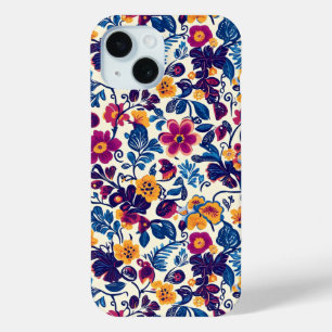 Farbenfrohe Blumenmuster Case-Mate iPhone Hülle