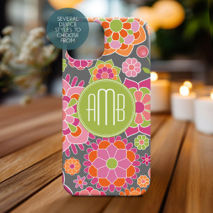 Farbenfrohe Blumenmuster für Frühjahr-Monogramm title_seo2