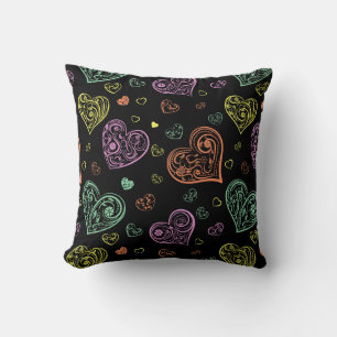 Farbenfrohe Blumenmuster Kissen