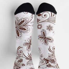 Farbenfrohe Blumenmuster nahtlos Socken