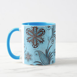 Farbenfrohe Blumenmuster nahtlos Tasse