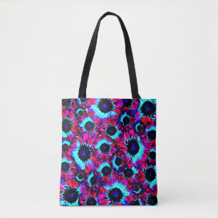 Farbenfrohe Blumenmuster Tasche