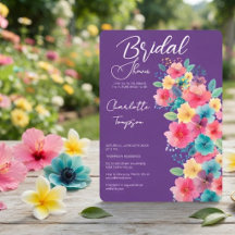 Farbenfrohe Blüten Bridal Bash