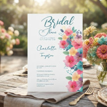 Farbenfrohe Blüten Bridal Bash