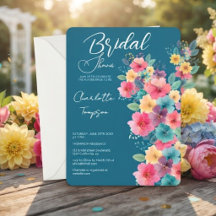 Farbenfrohe Blüten Bridal Bash