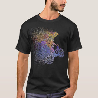 Farbenfrohe BMX Art Bicycle Motocross Freestyle Cy T-Shirt