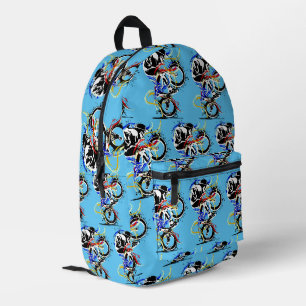 Farbenfrohe Bmx Flatland Bike Bedruckter Rucksack