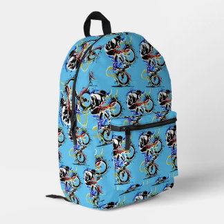 Farbenfrohe Bmx Flatland Bike Bedruckter Rucksack