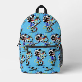 Farbenfrohe Bmx Flatland Bike Bedruckter Rucksack