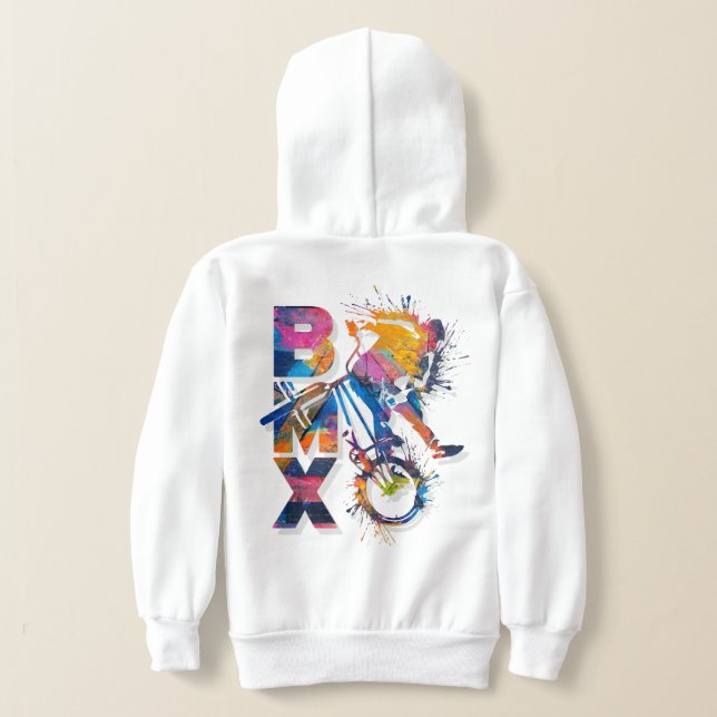 Farbenfrohe Bmx Hoodie - Bmx Bike (AblageHinten)