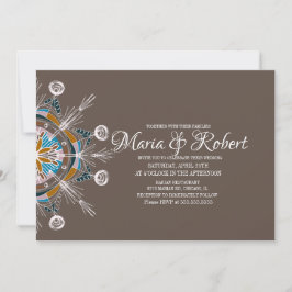 Farbenfrohe Bohemische Mandala Hochzeit Einladung