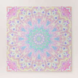 Farbenfrohe Bohemische Trippy Bright Pastel Mandal