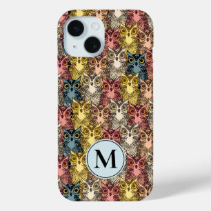 Farbenfrohe Boho Woodland Owl Muster Case-Mate iPhone Hülle