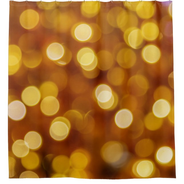 Farbenfrohe Bokenbeleuchtung, Weihnachtsuntergrund Duschvorhang (Vorderseite)