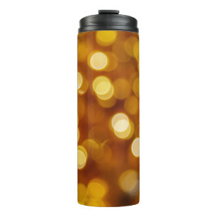 Farbenfrohe Bokenbeleuchtung, Weihnachtsuntergrund Thermosbecher