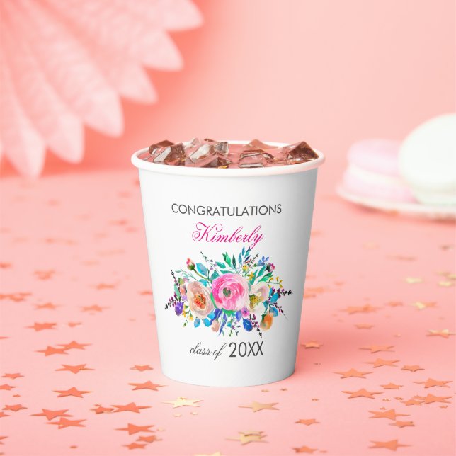 Farbenfrohe Bouquet Paper Cup Pappbecher (Insitu)