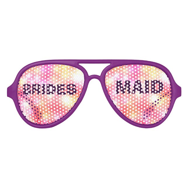 Farbenfrohe Bridesmaid Party Eye Glassy Partybrille (Vorderseite)