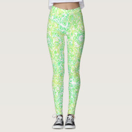 Farbenfrohe Bright Trippy Groovy Funky Hippie Marb Leggings