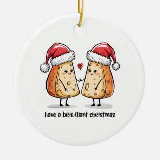 Farbenfrohe Brillante Weihnachten Keramik Ornament