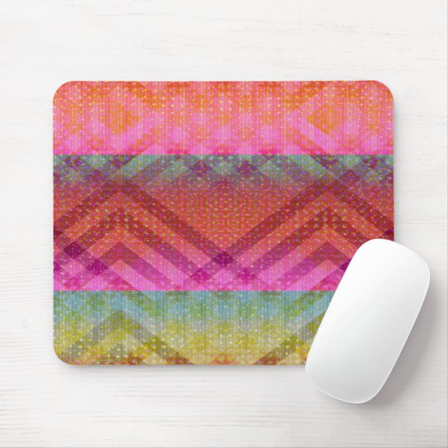 Farbenfrohe Brillen Mousepad (Mit Mouse)