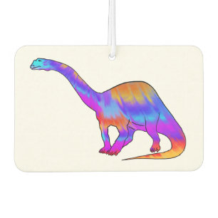 Farbenfrohe Brontosaurus Psychedelic Dinosaurier A Autolufterfrischer