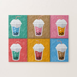 Farbenfrohe Bubble Tee 6 Pac