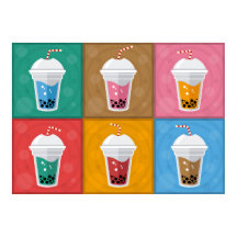 Farbenfrohe Bubble Tee 6 Pack