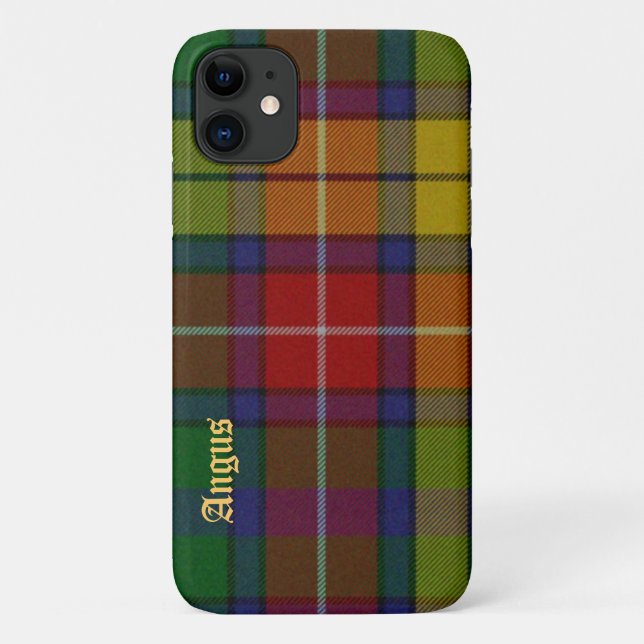 Farbenfrohe Buchanan Tartan Kariert iPhone 11 Fall Case-Mate iPhone Hülle (Rückseite)