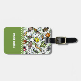 Farbenfrohe Bug Themed Gepäckmarke Gepäckanhänger