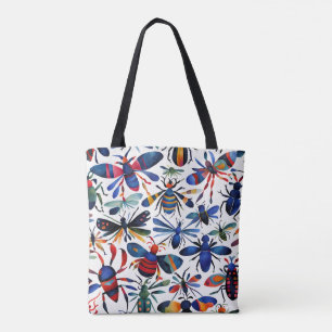 Farbenfrohe Bugs Whimsikäre Insekten Kunst Tasche