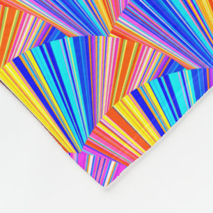 Farbenfrohe, bunt Abstrakte Muster Fleecedecke