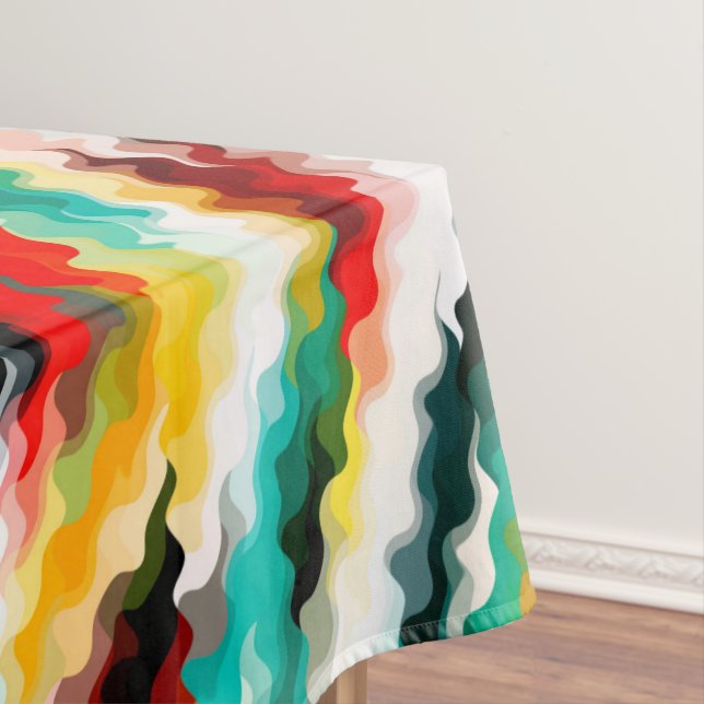 Farbenfrohe, bunt Abstrakte Muster Tischdecke (Beispiel)