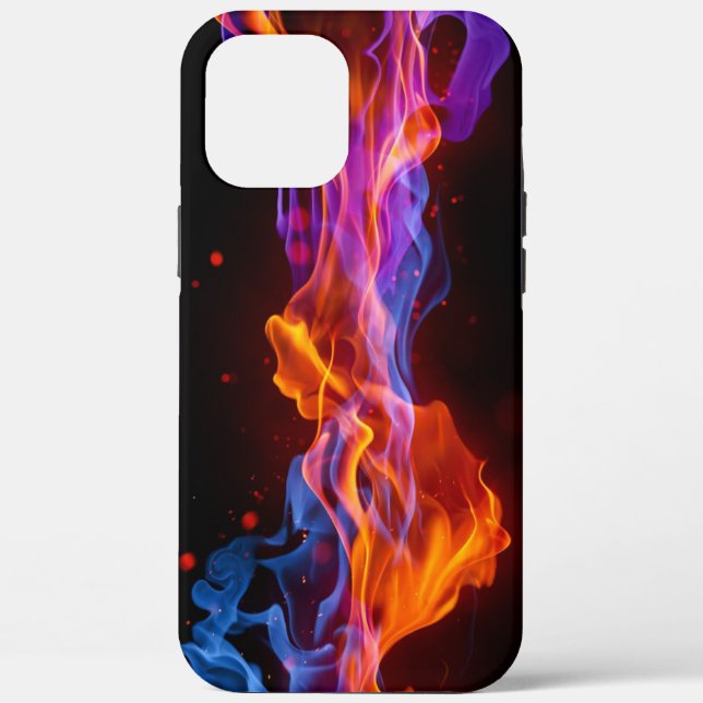 Farbenfrohe bunte Flammen (alle Telefone) Case-Mate iPhone Hülle (Rückseite)