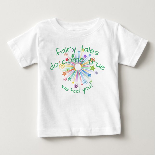 Farbenfrohe Burst, Märchen werden wahr Baby T-shirt (Vorderseite)