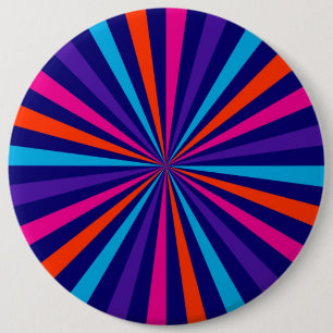 Farbenfrohe Burst Spinning Wheel Design Button