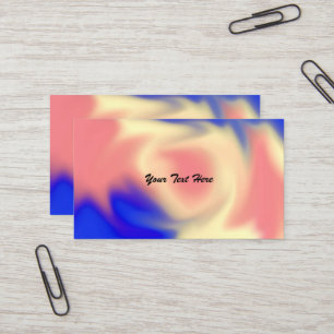 Farbenfrohe Business Cards Visitenkarte