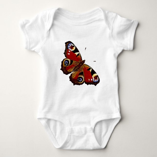 Farbenfrohe Butterfly Baby Strampler (Vorderseite)