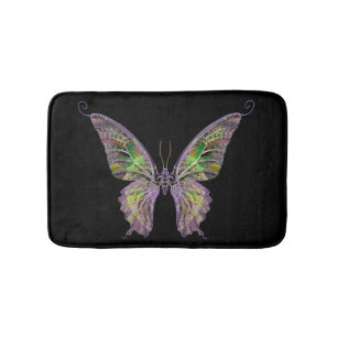 Farbenfrohe Butterfly-Badematte Badematte