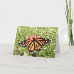 Farbenfrohe Butterfly-Begrüßung Karte
