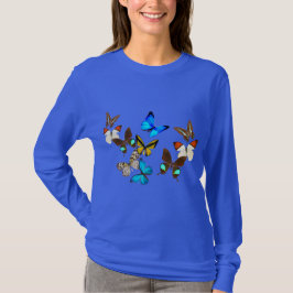 Farbenfrohe Butterfly Freedom Sweatshirt T-Shirt