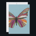 Farbenfrohe Butterfly-Grußkarte Feiertagskarte<br><div class="desc">Grußkarte</div>