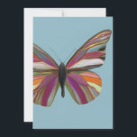 Farbenfrohe Butterfly-Grußkarte Feiertagskarte<br><div class="desc">Grußkarte</div>