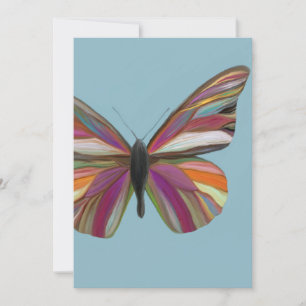 Farbenfrohe Butterfly-Grußkarte Feiertagskarte