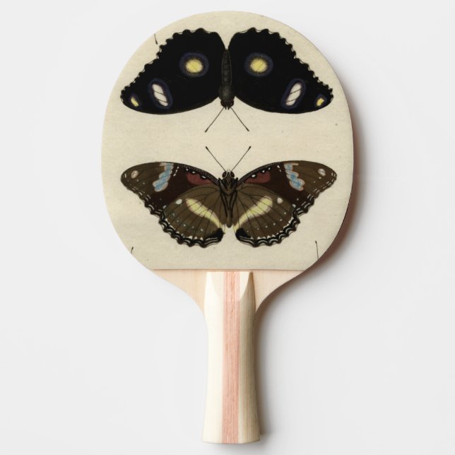 Farbenfrohe Butterfly-Medley auf Creme Background Tischtennis Schläger (Vorderseite)